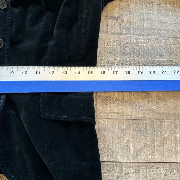 Ann Taylor Black Velour Blazer Size 4 EUC - Picture 8 of 9